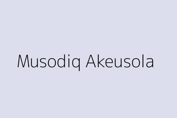 Musodiq Akeusola